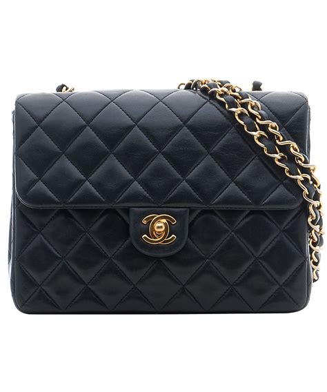 chanel quilted leather bag|black chanel leather shoulder bag.